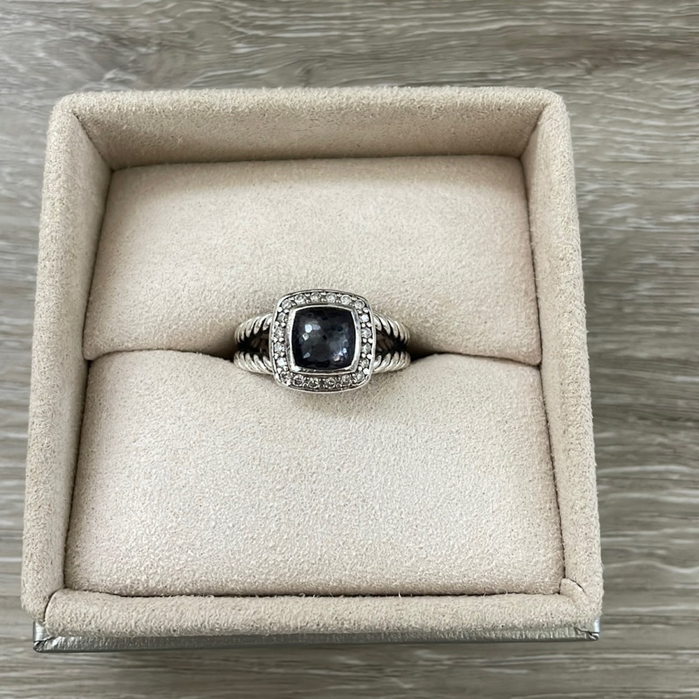 David Yurman ‘Albion’ Ring (Black Orchid & Diamonds)